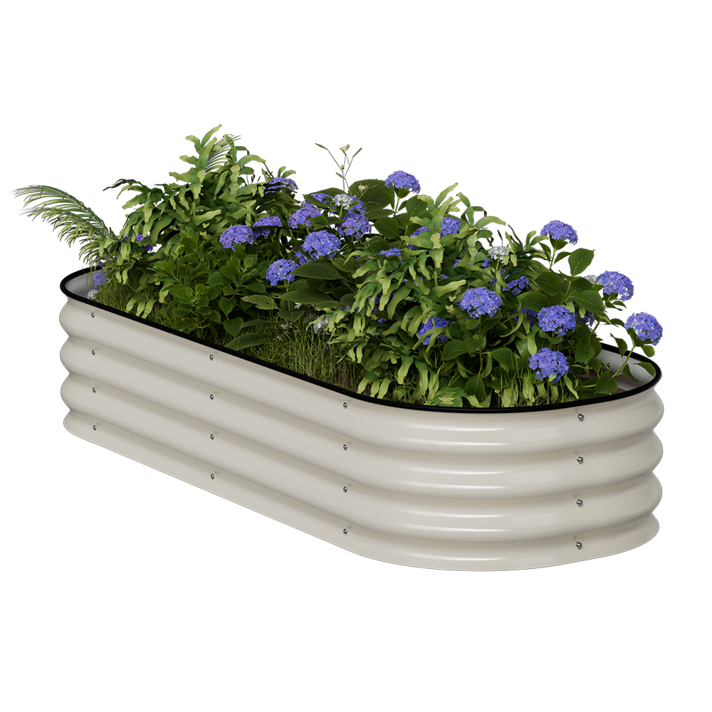 אדנית-ערוגת מתכת מודולרית גובה 28 ס"מ לגידול ירקות או צמחים דגם 4N1-11 מבית טיפות טבע