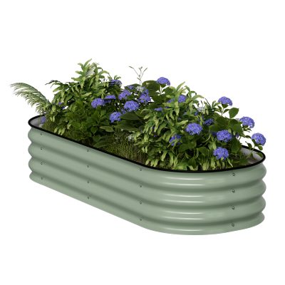 אדנית-ערוגת מתכת מודולרית גובה 28 ס"מ לגידול ירקות או צמחים דגם 4N1-11 מבית טיפות טבע