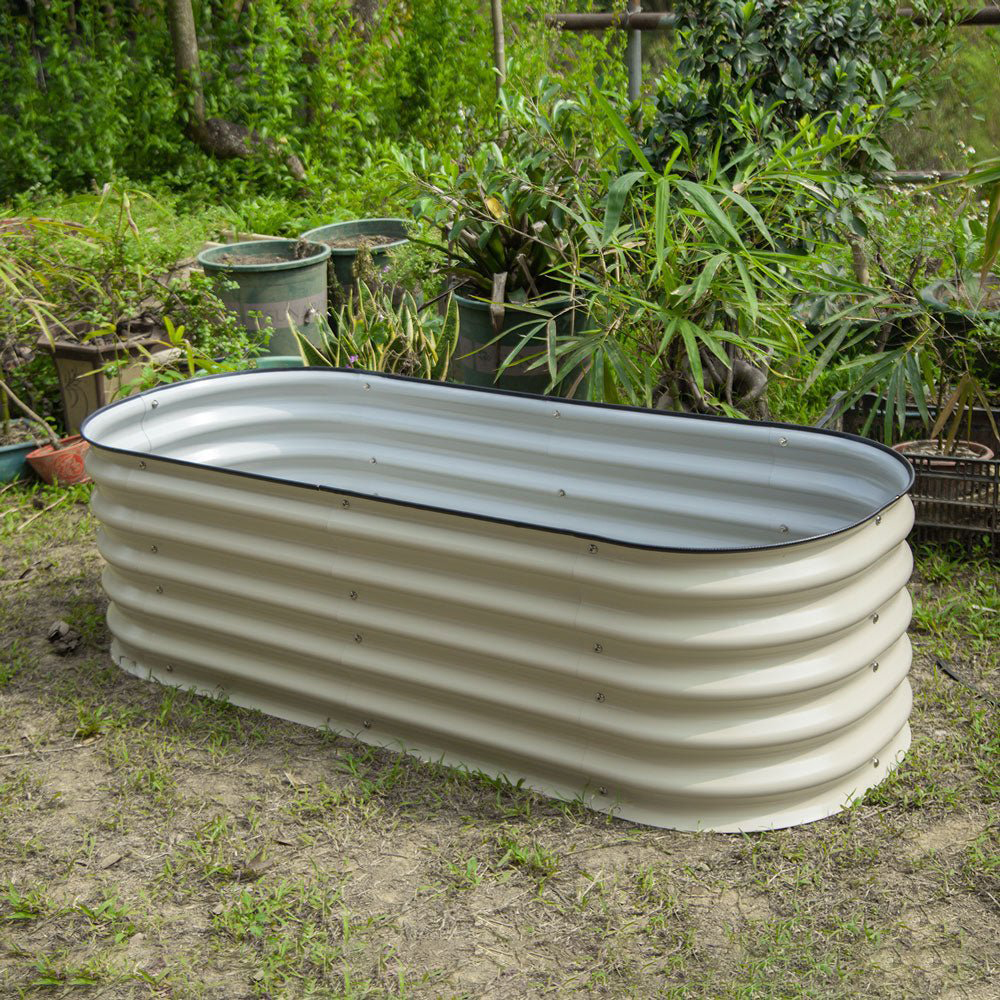 אדנית-ערוגת מתכת מודולרית גובה 43 ס"מ לגידול ירקות או צמחים דגם 4N1-17 מבית טיפות טבע