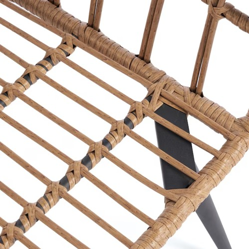 מערכת ישיבה מעוצבת מאלומיניום וקש דגם מורנו מבית PLAYA