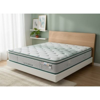 LUXUS מזרן זוגי אורתופדי עם קפיצים מבודדים וויסקו ג’ל