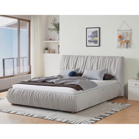 מיטה זוגית מרופדת 160×200 עם ארגז מצעים דגם NAOMI מבית BRADEX