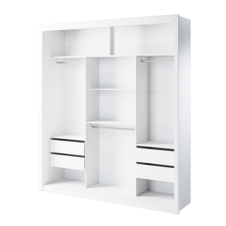 ארון בגדים 3 דלתות הזזה רוחב 185 ס"מ דגם NORTON מבית BRADEX