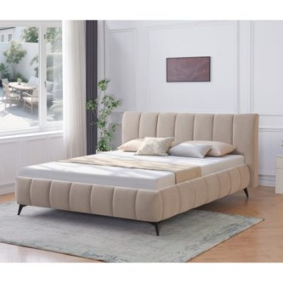 מיטה זוגית מרופדת עם ארגז מצעים דגם PASSION מבית BRADEX