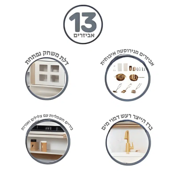 מטבח עץ לילדים דגם לביא 527-1107 מבית IQ BABY מטבח עץ לילדים דגם לביא 527-1107 מבית IQ BABY