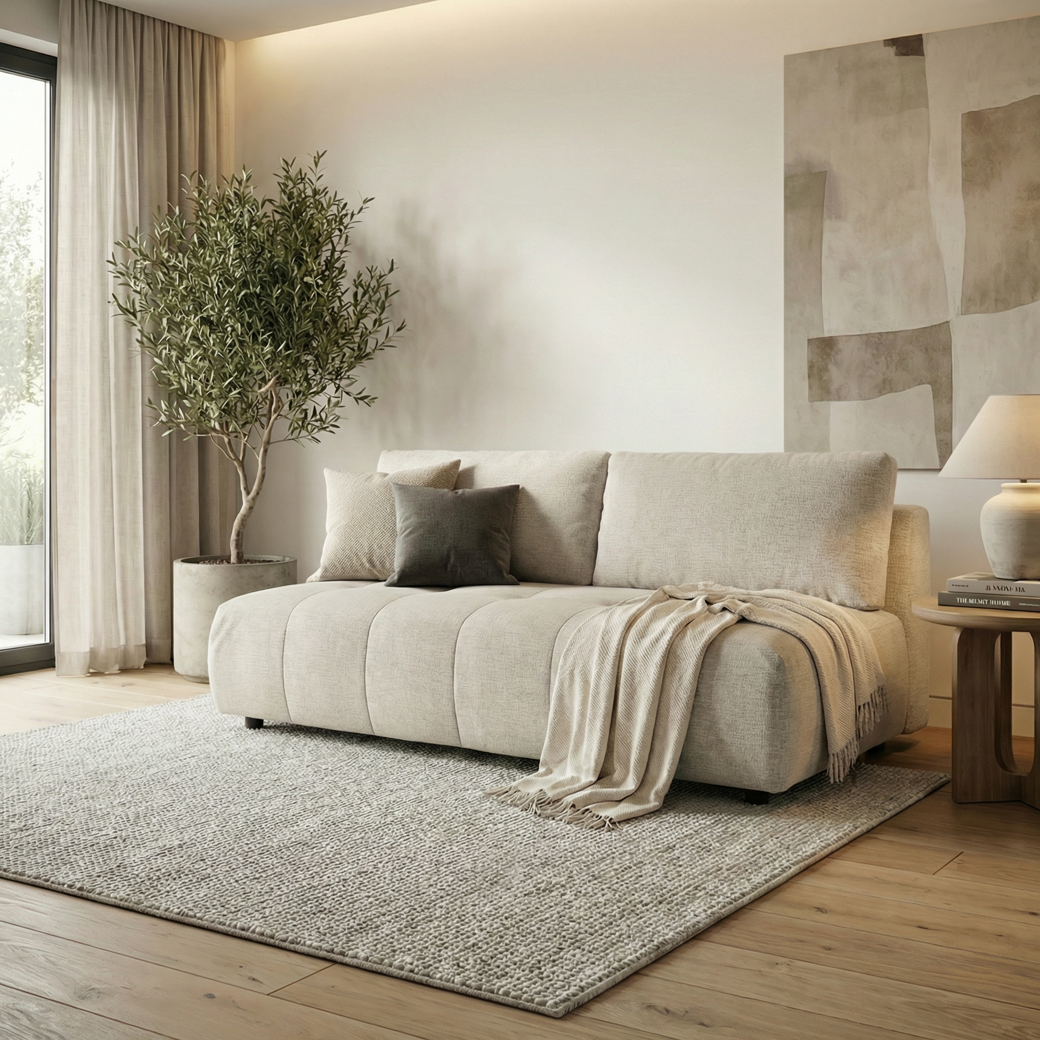 ספה נפתחת למיטה זוגית דגם קרן מבית HOME DECOR