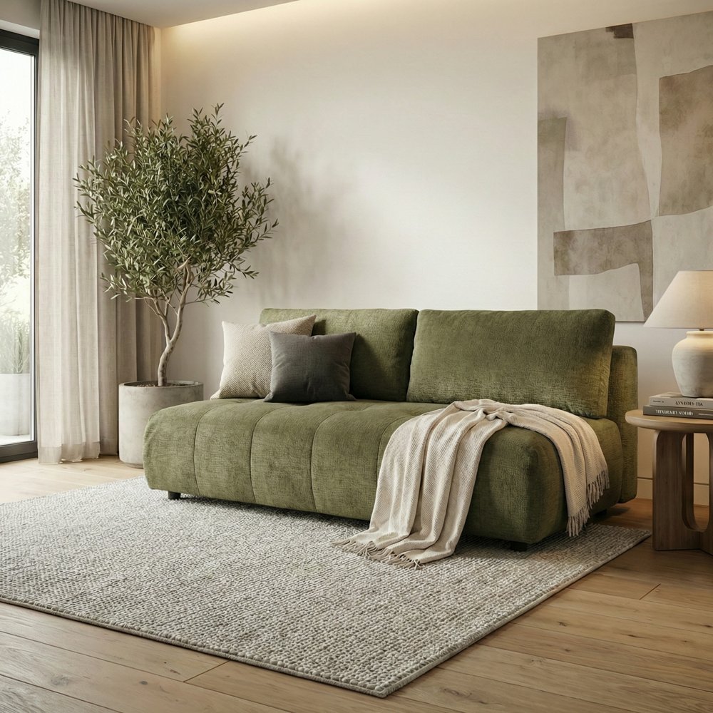 ספה נפתחת למיטה זוגית דגם קרן מבית HOME DECOR