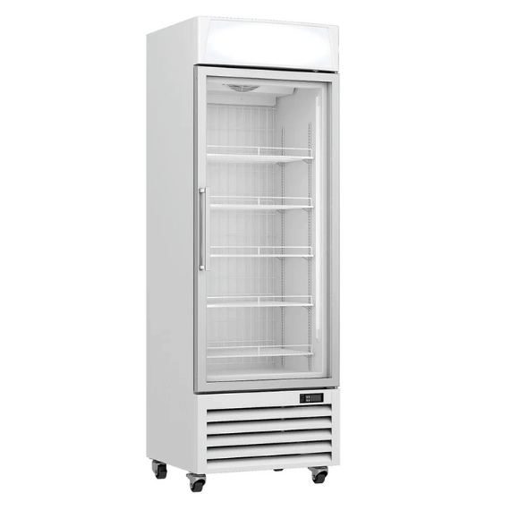 מקפיא ויטרינה תעשייתי 430 ליטר עם דלת זכוכית תלת שכבתית דגם FD-LD67 מבית Normande