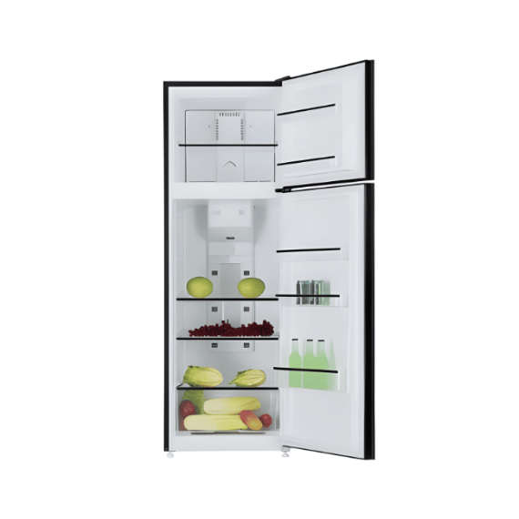 מקרר מקפיא עליון נירוסטה מושחרת 350 ליטר דגם ND-3803DIX מבית Normande