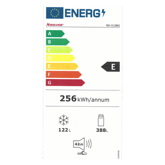 מקרר מקפיא עליון זכוכית 560 ליטר דגם ND-515 מבית Normande