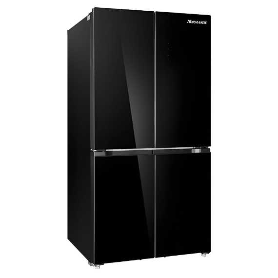 מקרר 4 דלתות מקפיא תחתון אינוורטר 616 ליטר דגם ND-631BG מבית Normande