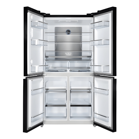 מקרר 4 דלתות מקפיא תחתון אינוורטר 616 ליטר דגם ND-631BG מבית Normande