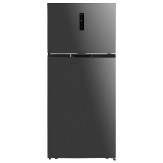 מקרר 4 דלתות נירוסטה מושחרת 528 ליטר עם תצוגה דיגיטלית דגם ND-671 מבית Normande