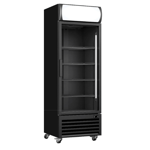 מקרר תצוגה תעשייתי No Frost 530 ליטר עם ויטרינה דגם ND700 מבית Normande