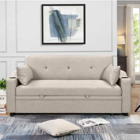 ספה דו מושבית נפתחת למיטה זוגית דגם PACERTI מבית BRADEX