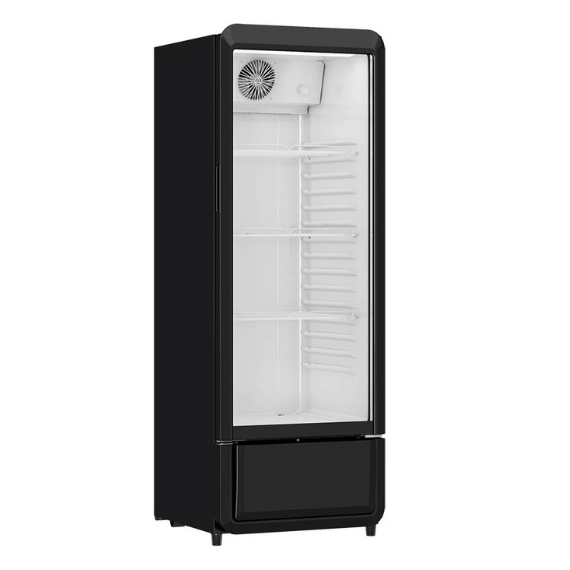 מקרר ויטרינה תעשייתי 240 ליטר עם דלת זכוכית כפולה דגם SC-240 מבית Normande