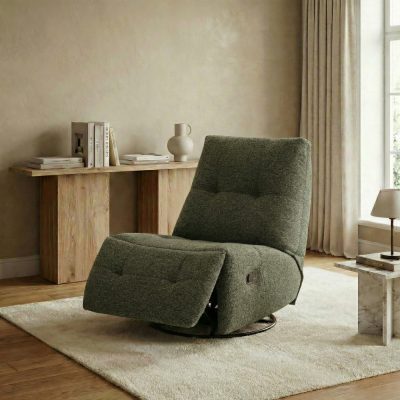 כורסא מתכווננת עם מנגנון נדנוד וסיבוב 360° דגם ליאור מבית HOME DECOR