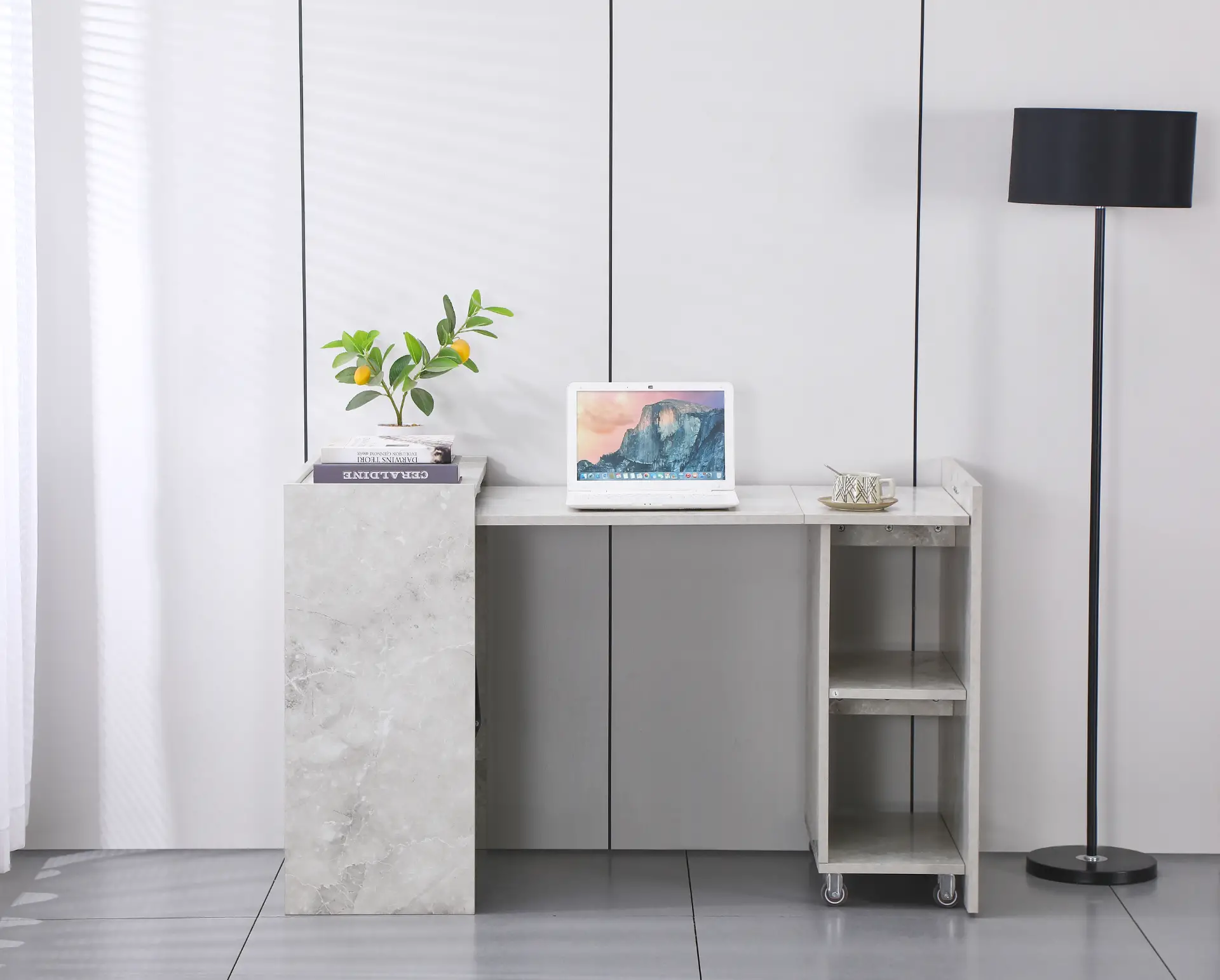 קונסולה נפתחת רב שימושית עם מנגנון מתכת דגם קומפקט מבית Panda Style