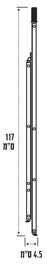 סולם בית אלומיניום 2 שלבים Slim דגם 150221-001 מבית SMITH