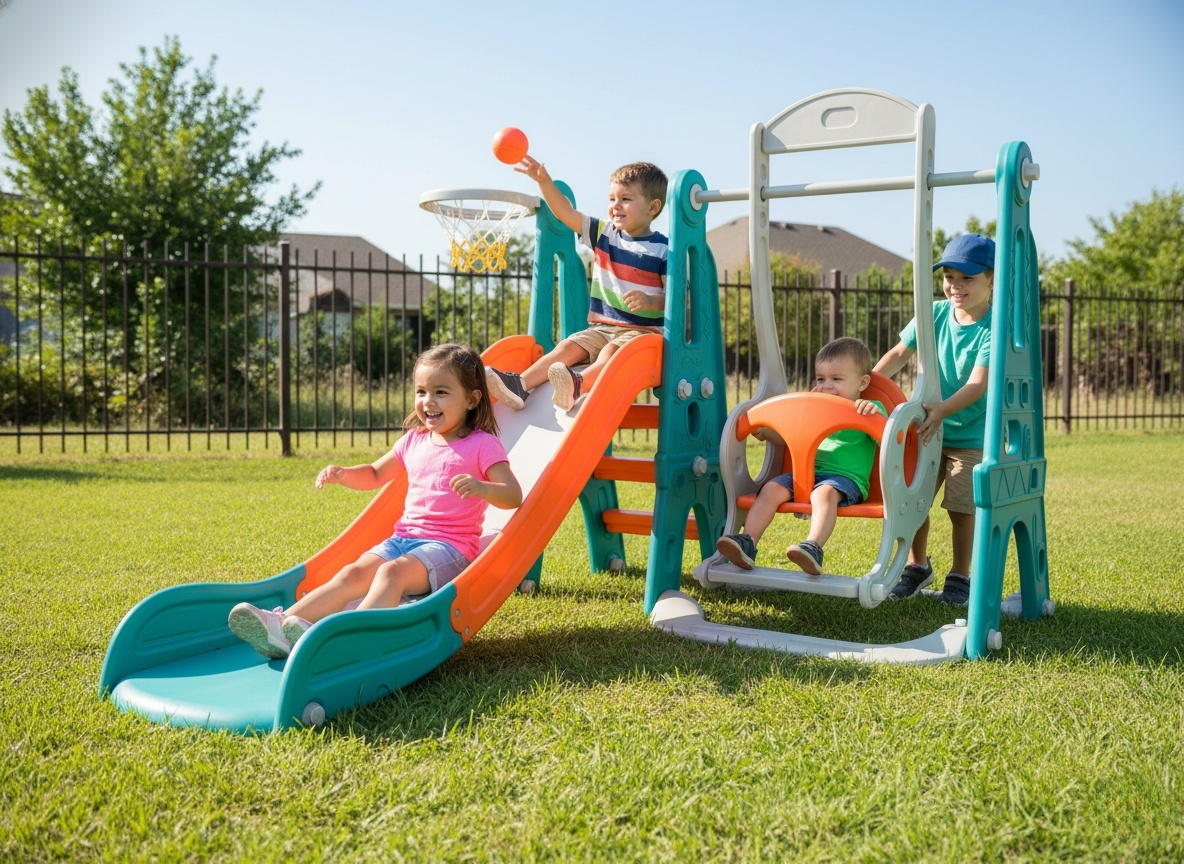 מתקן מגלשה משולב לילדים דגם GL7110 מבית BUBU