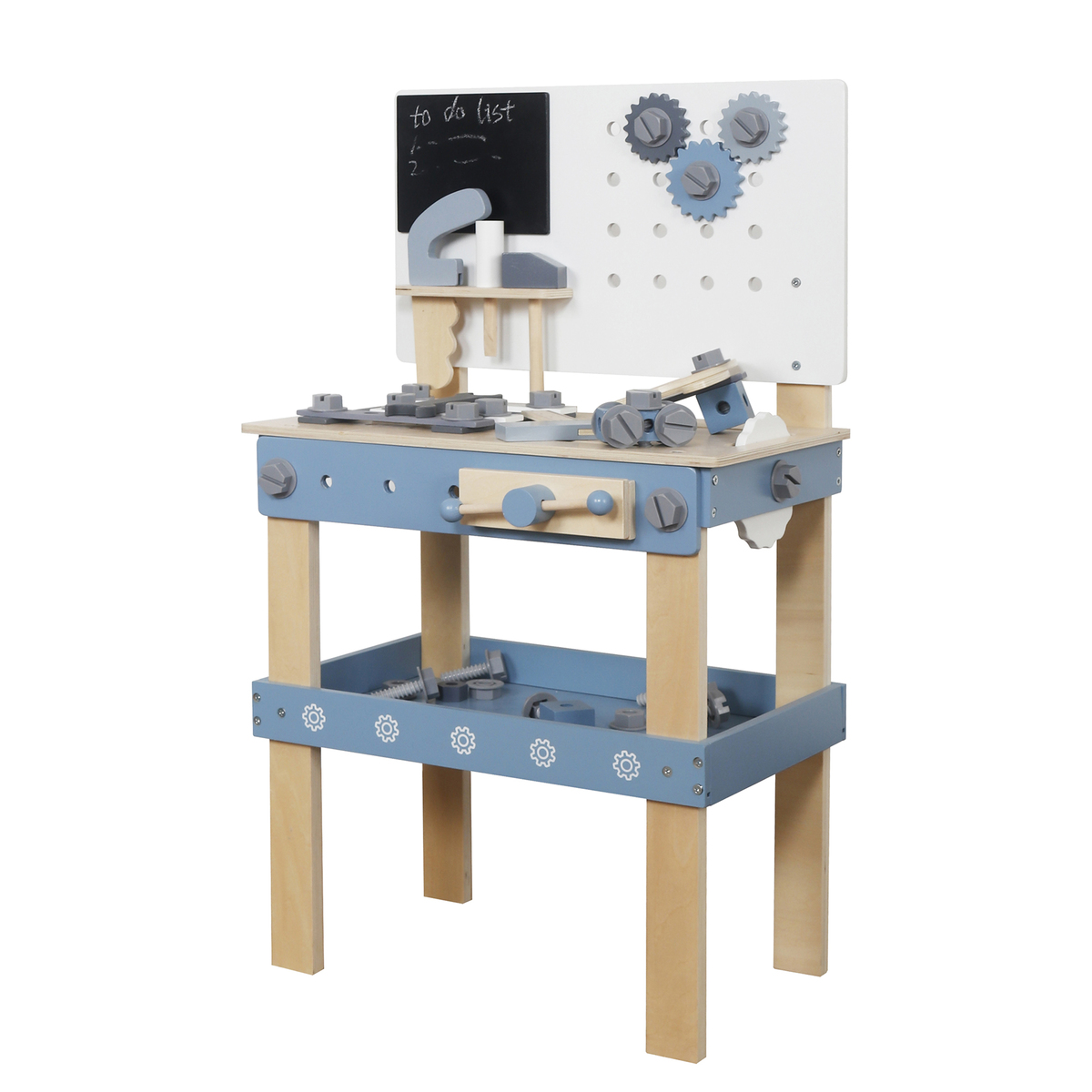 שולחן כלי עבודה מעץ לילדים דגם בוב W03D242C מבית BUBU