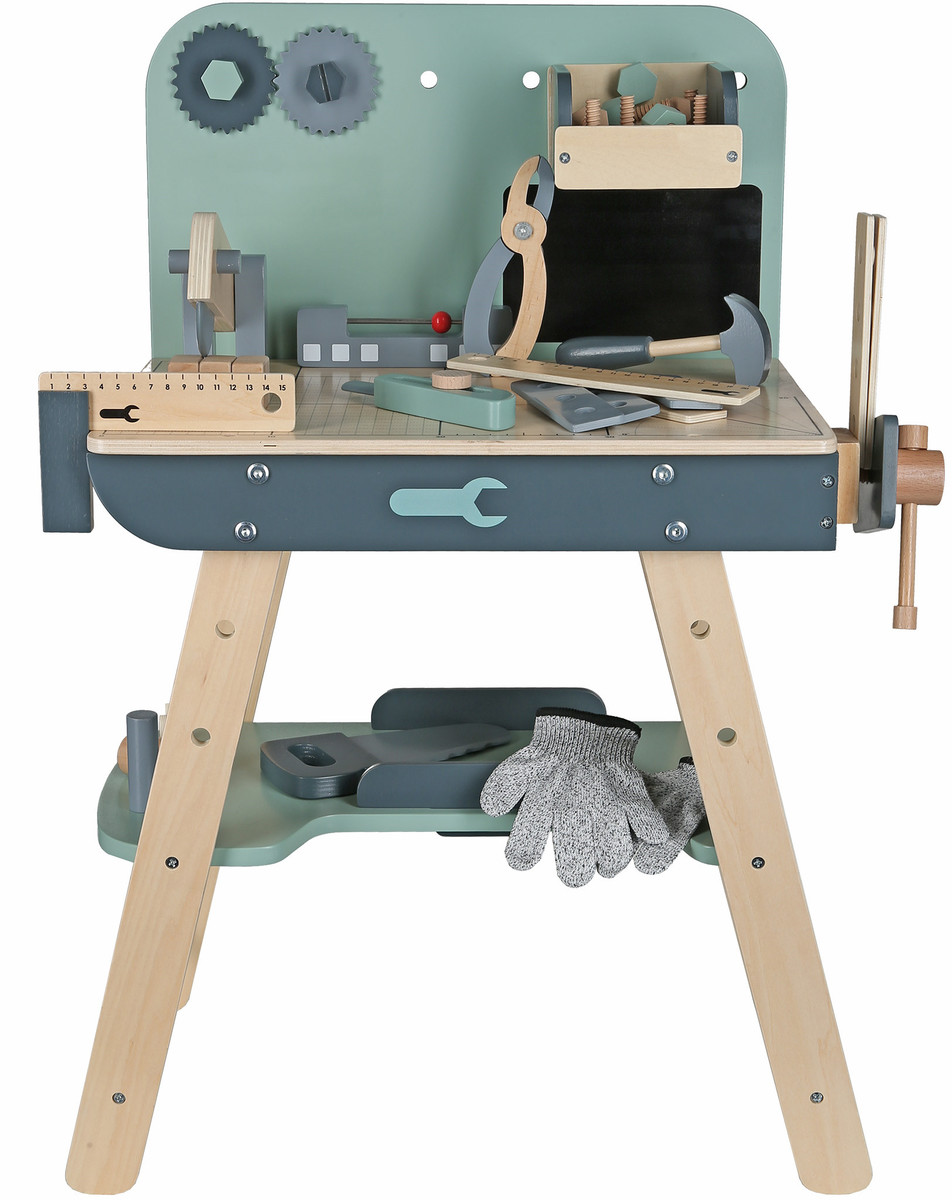 שולחן עבודה מעץ לילדים דגם נגרייה W03D246 מבית BUBU