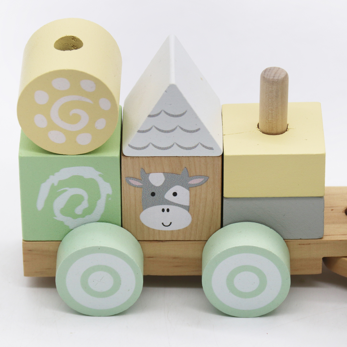 רכבת עץ להרכבה דגם אריאל W04A634 מבית BUBU