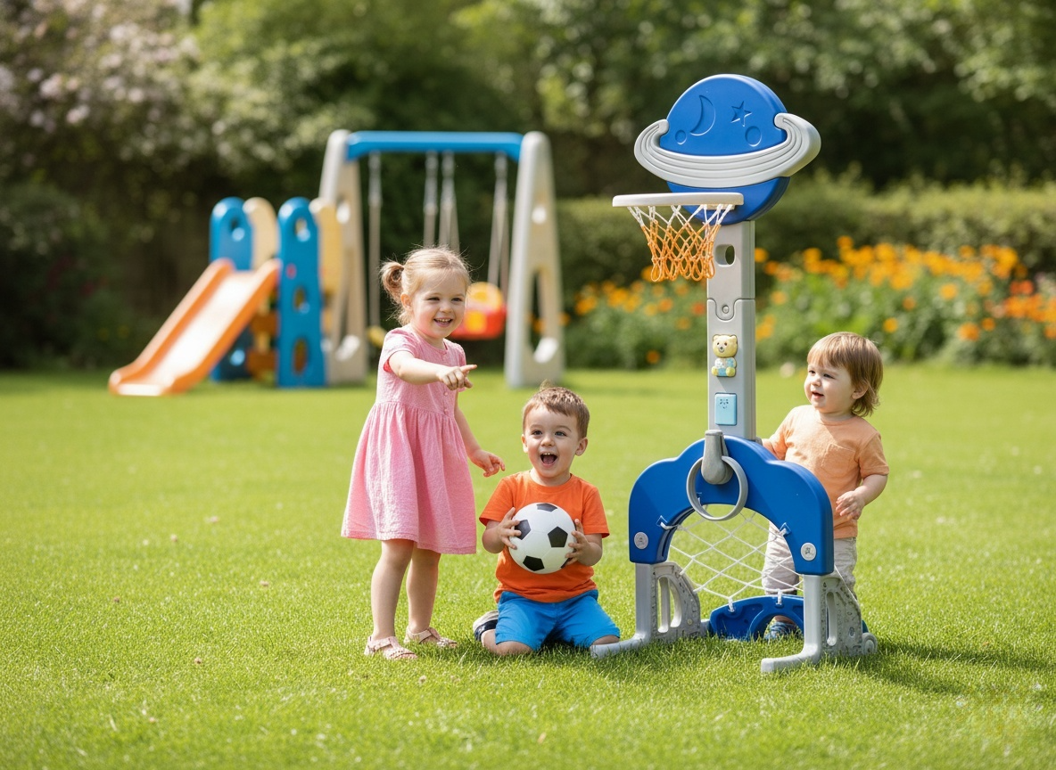 מתקן סל משולב לילדים דגם חלל GL7512 מבית BUBU