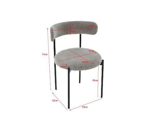 זוג כיסאות לפינת אוכל מרופדים דגם אוקלהומה מבית RAMOS