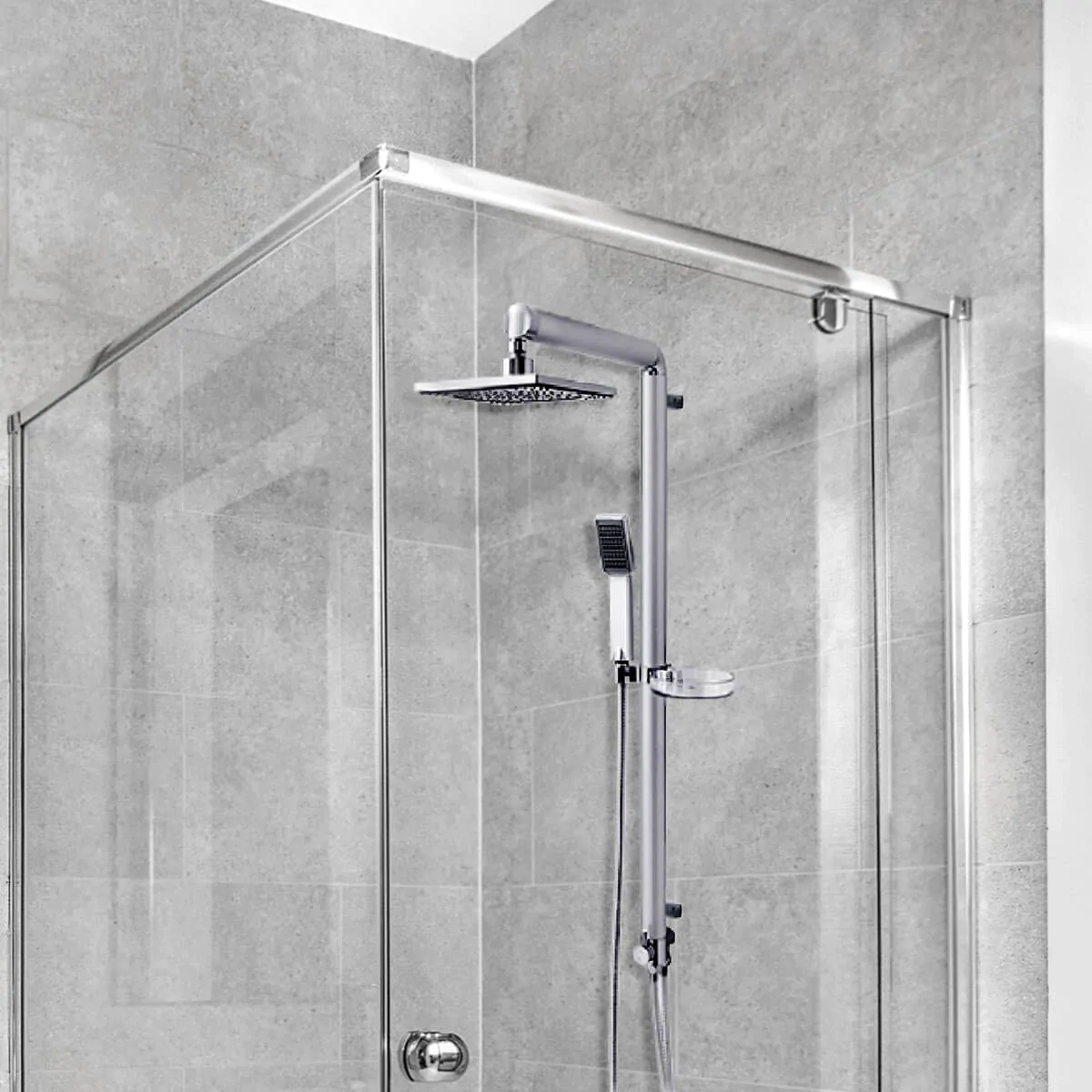 מוט פינוק קבוע וידני למקלחת דגם פראג RVZ39 מבית River