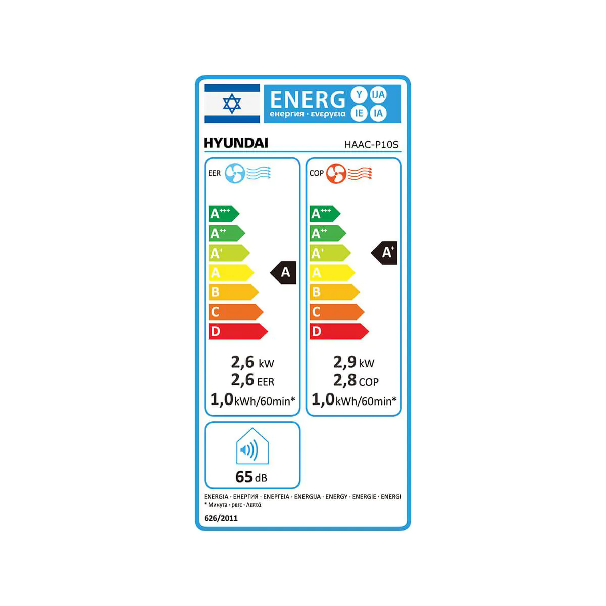 מזגן נייד 9000BTU עם שלט דגם HAAC-P10S מבית HYUNDAI מזגן נייד 9000BTU עם שלט דגם HAAC-P10S מבית HYUNDAI