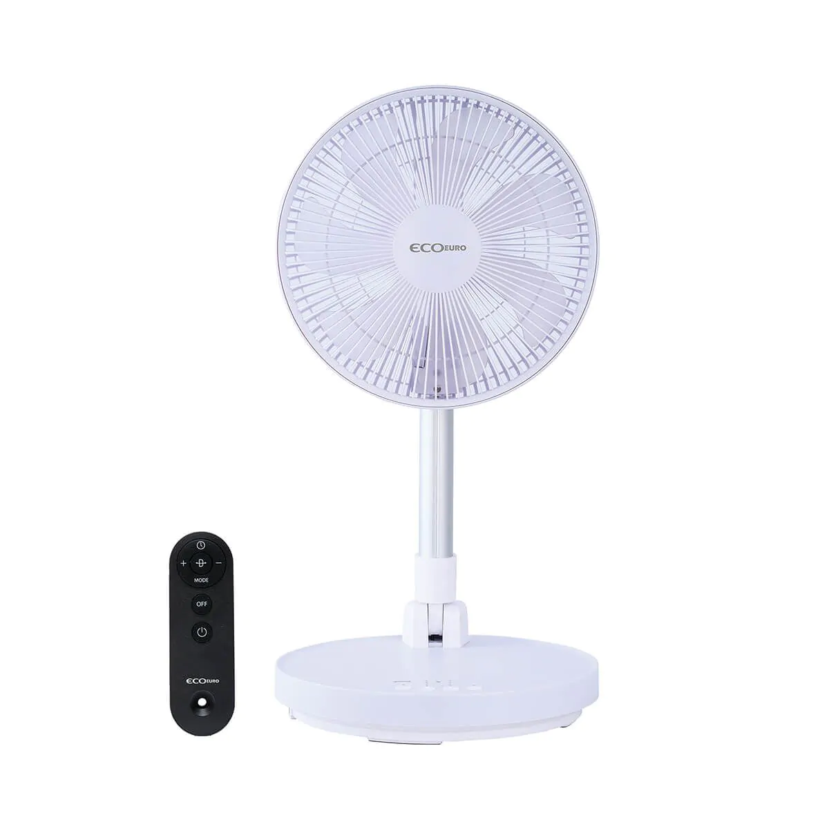 מאוורר עמוד נטען טלסקופי 10 אינץ' עם שלט דגם HAFA-1001 מבית ECOeuro