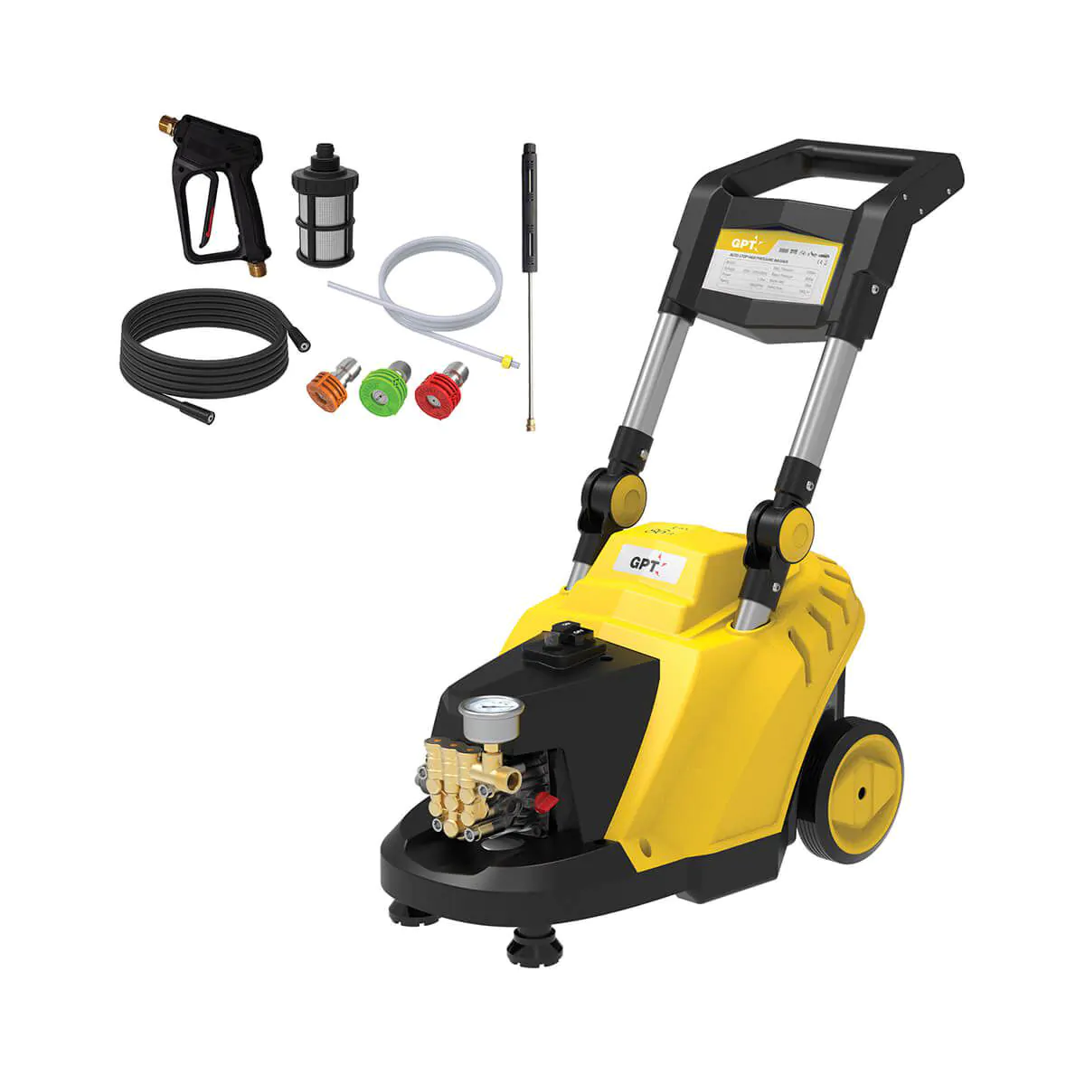 מכונת שטיפה בלחץ 120 בר דגם TOHP1700 מבית GPT