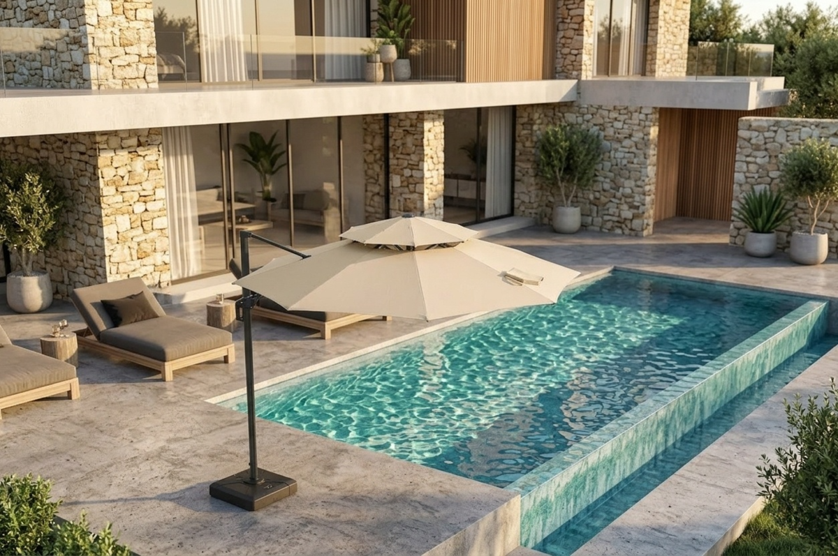 שמשיית רגל צד 3X3 מטר דגם פלרמו MU7630 מבית PLAYA