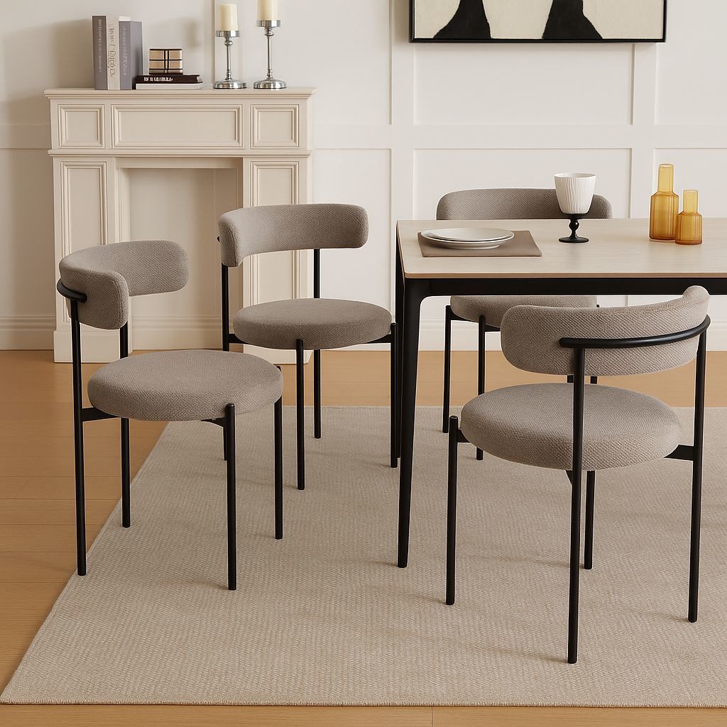 זוג כיסאות לפינת אוכל מרופדים דגם אוקלהומה מבית RAMOS