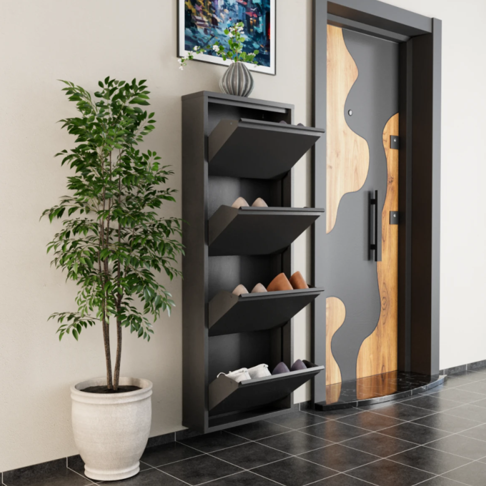 ארון נעליים SlimWall 136 תלוי 4 קומות ארון נעליים SlimWall 136 תלוי 4 קומות