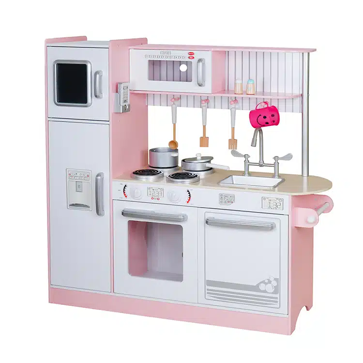 מטבח שף מעץ לילדים דגם ורוד W10C382B מבית BUBU מטבח שף מעץ לילדים דגם ורוד W10C382B מבית BUBU