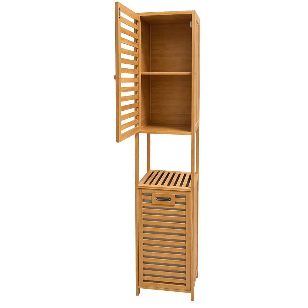 ארונית שירות מבמבוק עם סל כביסה דגם אלחנדרו מבית RAMOS ארונית שירות מבמבוק עם סל כביסה דגם אלחנדרו מבית RAMOS