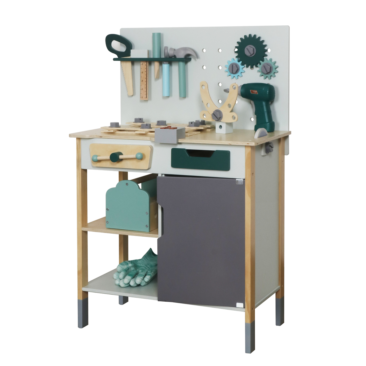 נגרייה קטנה מעץ לילדים דגם אור W03D234 מבית BUBU