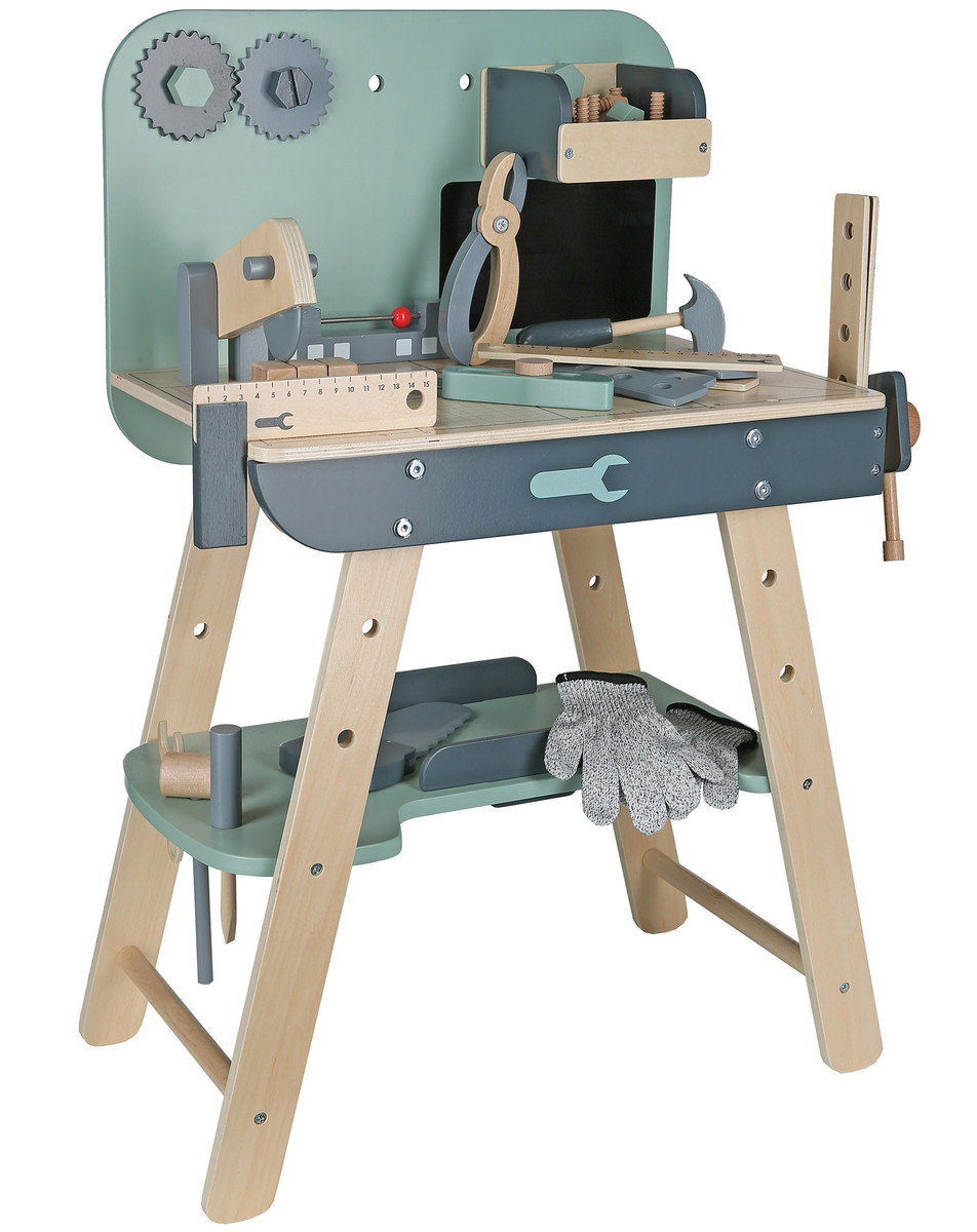 שולחן עבודה מעץ לילדים דגם נגרייה W03D246 מבית BUBU