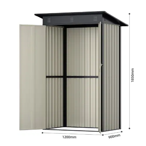 מחסן מתכת דגם SA3 מידה Garden Top 1.20X0.90