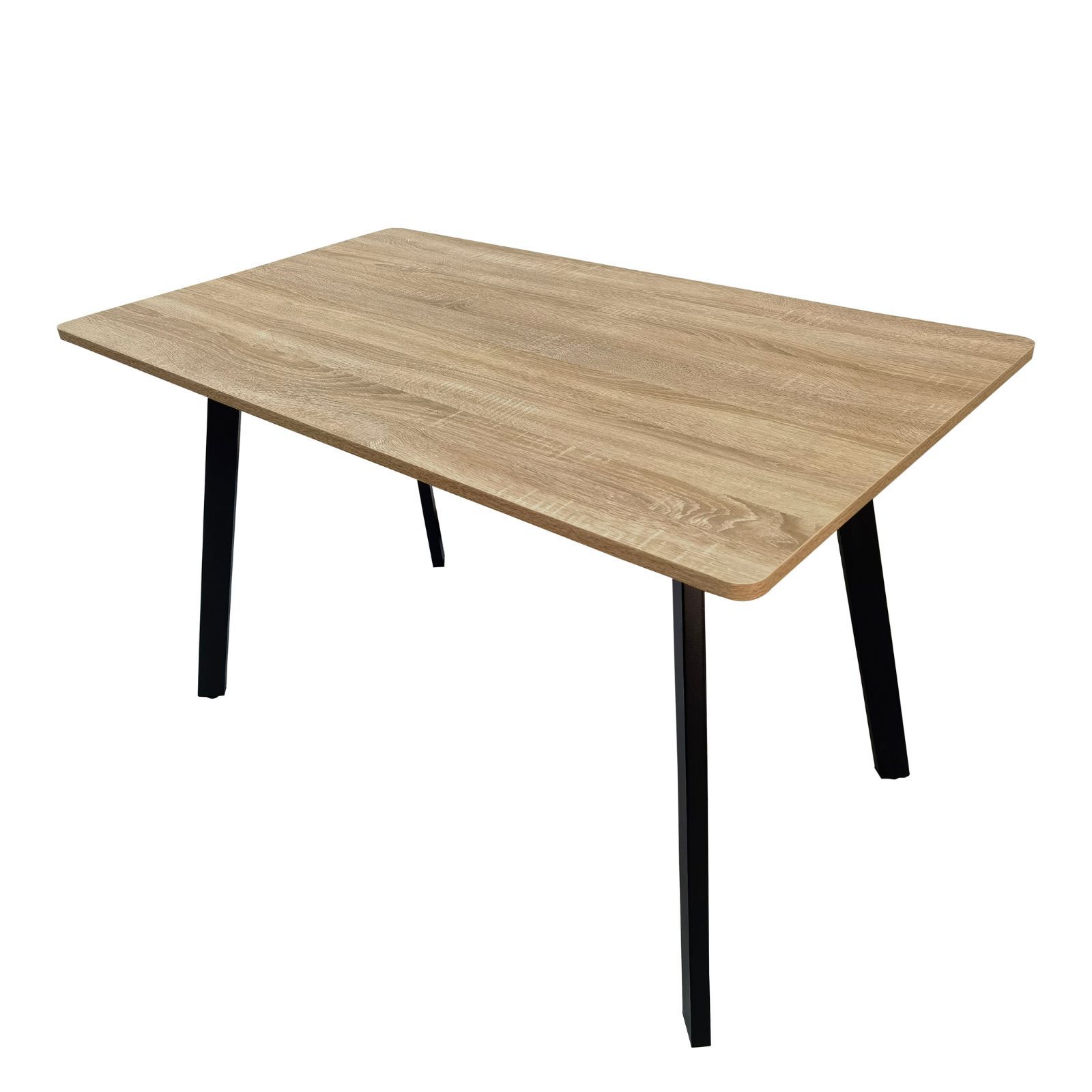 שולחן אוכל מלבני 120×70 ס"מ עם רגלי מתכת שחורות דגם גולן GOLAN מבית Tudo Design