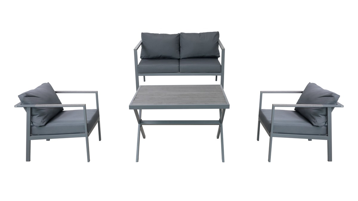 פינת ישיבה מאלומיניום לגינה דגם מלודי ICST5035 מבית ARAVA