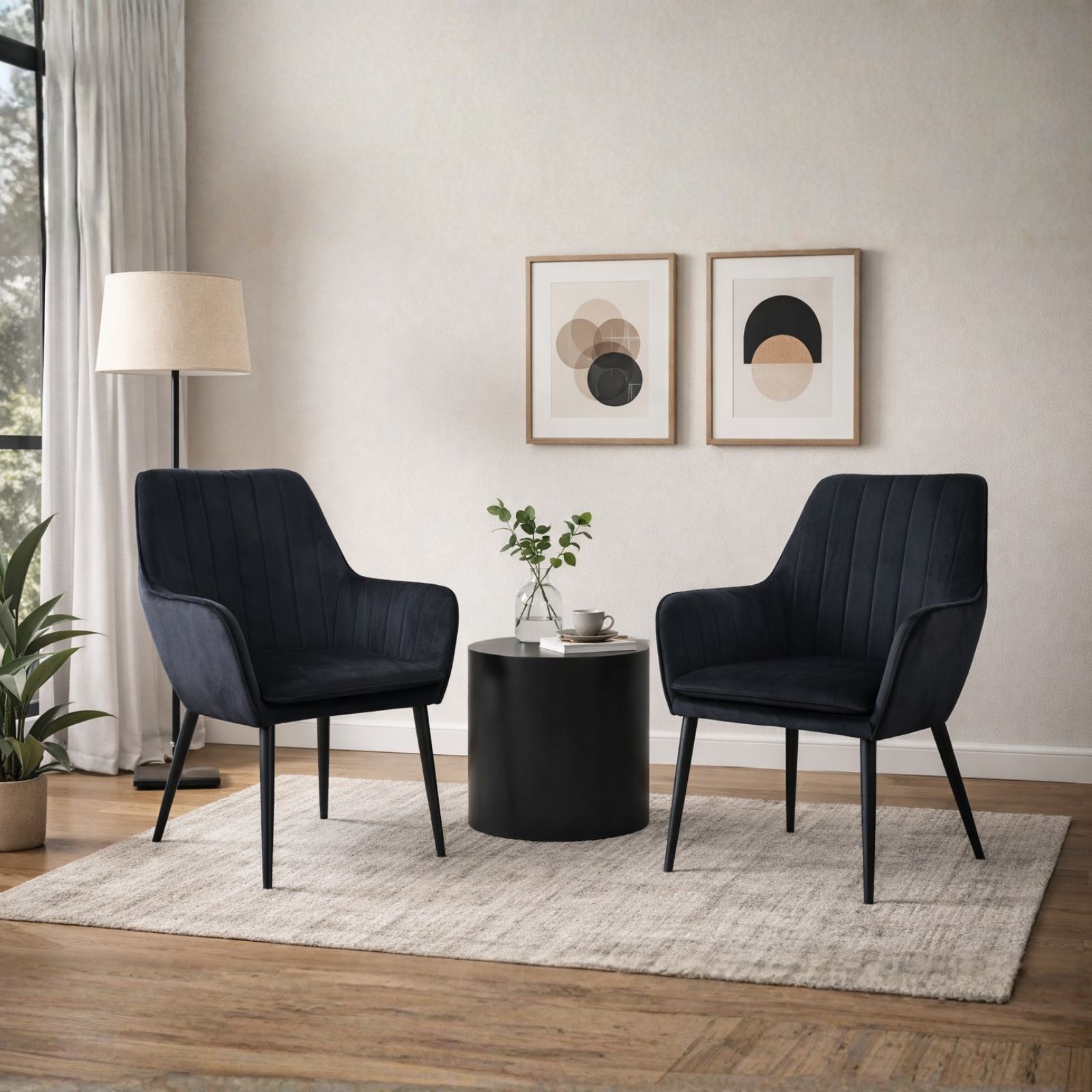 זוג כורסאות קטיפה עם גב תיפורים אנכיים דגם פנדה מבית Tudo Design זוג כורסאות קטיפה עם גב תיפורים אנכיים דגם פנדה מבית Tudo Design