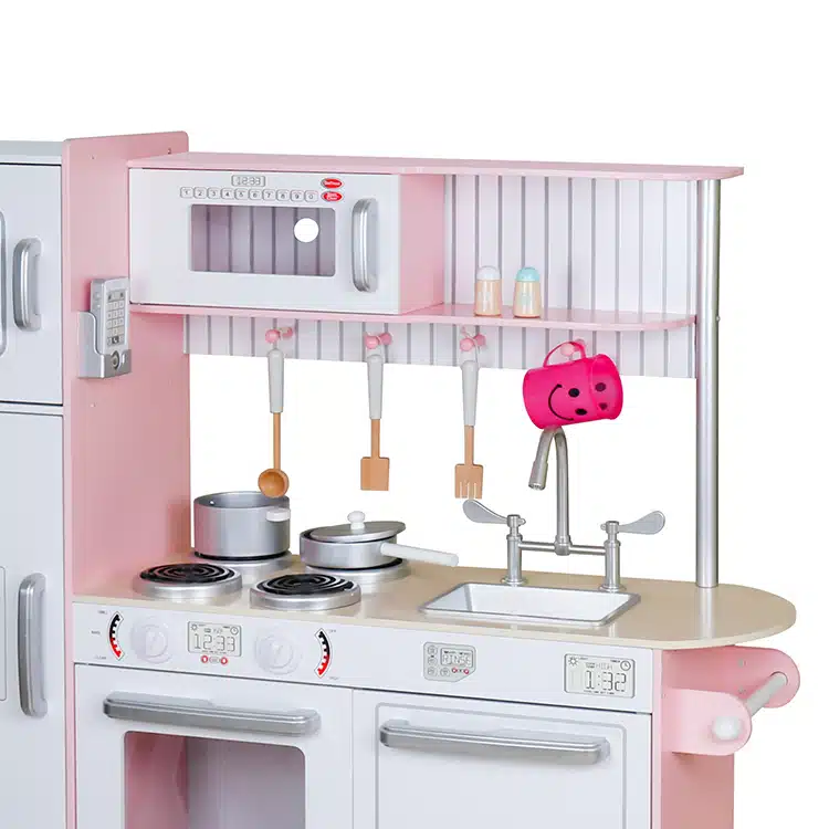 מטבח שף מעץ לילדים דגם ורוד W10C382B מבית BUBU מטבח שף מעץ לילדים דגם ורוד W10C382B מבית BUBU