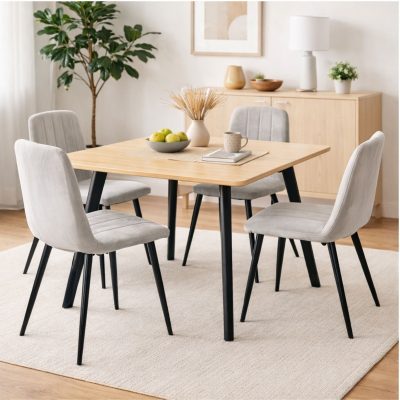 שולחן אוכל מרובע 80X80 דגם יונתן מבית Tudo Design