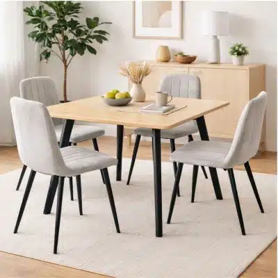 שולחן אוכל מרובע 80X80 דגם יונתן מבית Tudo Design