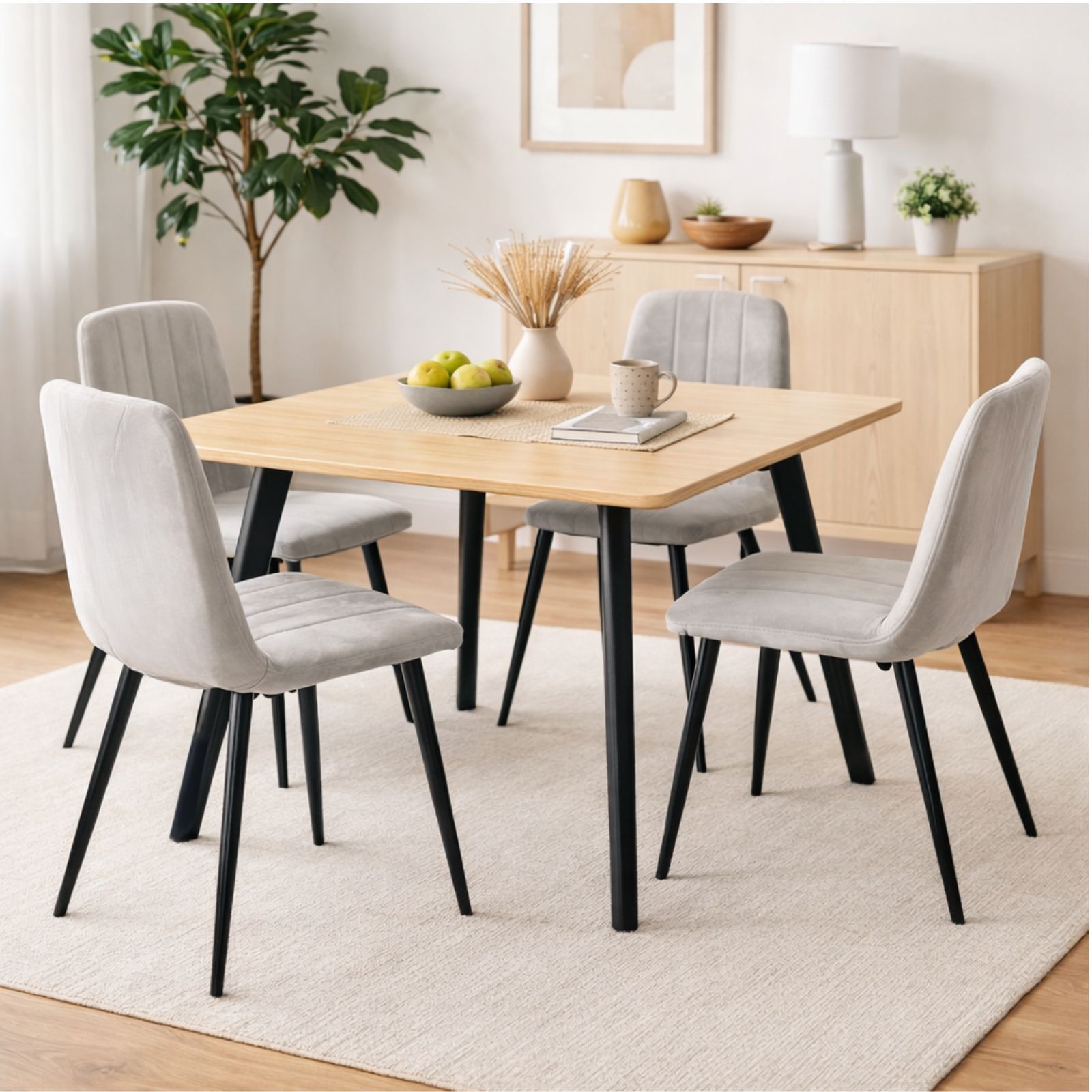 שולחן אוכל מרובע 80X80 דגם יונתן מבית Tudo Design