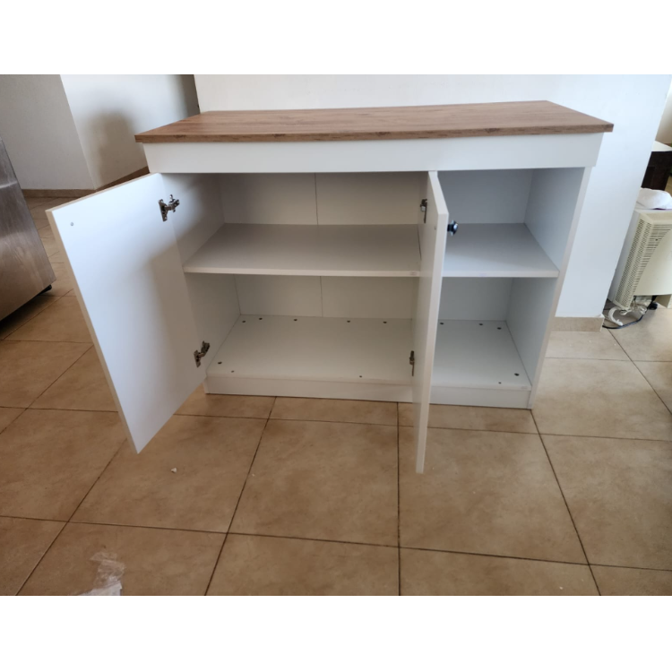 אי למטבח דגם איסלנד 6250 לבן אלון מבית DOUBLE