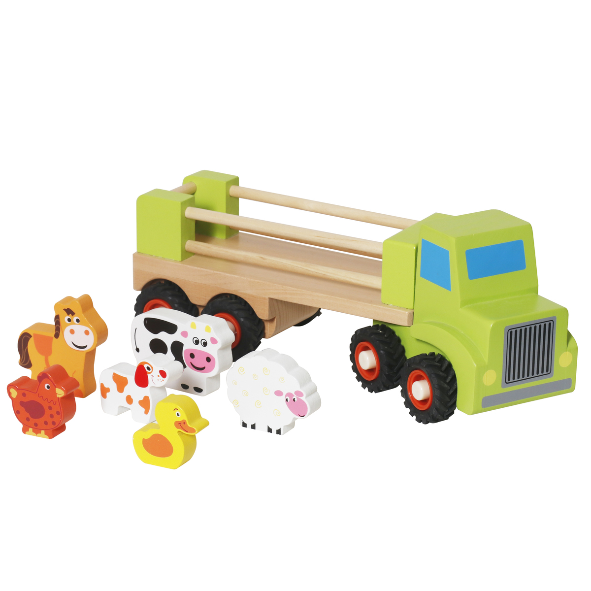 משאית חקלאית מעץ למשחק דגם W04A688 מבית BUBU